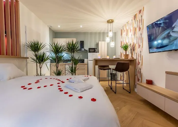 Loveroom En Centre Avec Jacuzzi - Notre Dame Apartment